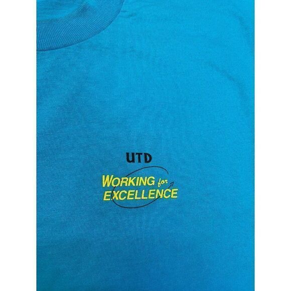 VINTAGE United Teachers Of Dade T-shirt Men XL Blue USA 90s Single Stitch - Picture 4 of 10